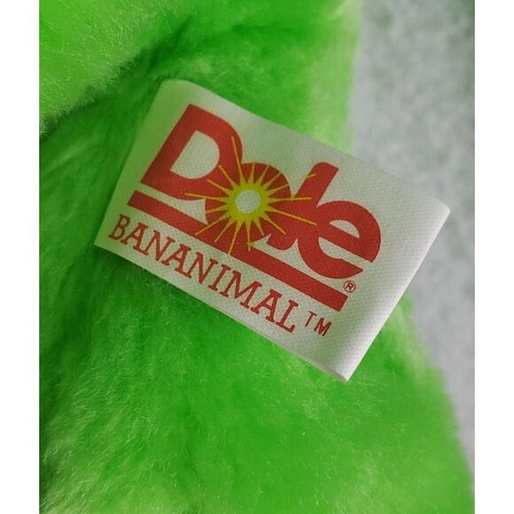 Dole Bananimal Rhinoceros Green Yellow Plush Toy Stuffed Korea 1983 Vintage - Picture 10 of 12
